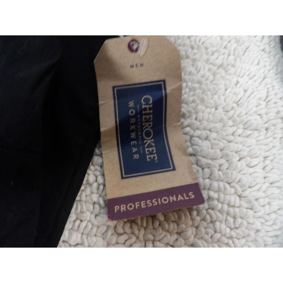 Cherokee Mens Black Workwear Durable 2-Way Stretch Professional Scrub Top Sz 2XL - Picture 6 of 6